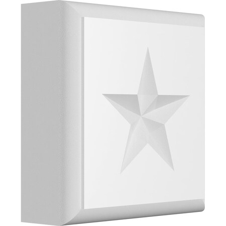 Ekena Millwork Standard Sedgwick Star Rosette With Rounded Edge, 3"W x 3"H x 1"P ROSP030X030X100SDG08